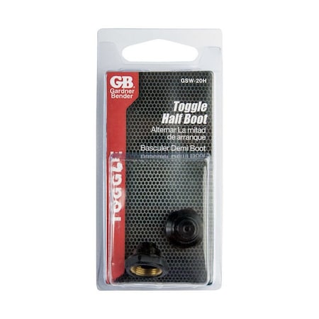 Gardner Bender Gardner Bender Half-Boot Toggle Switch Black 2 pk GSW-20H